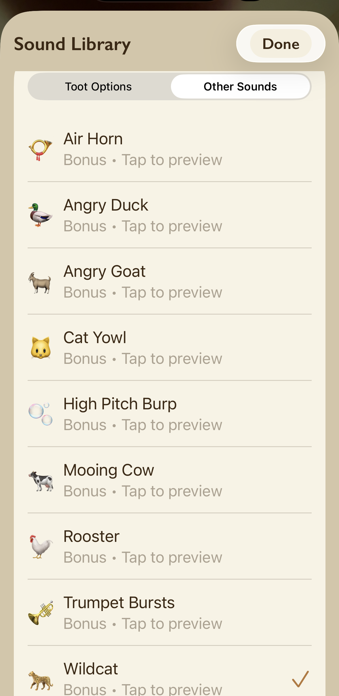 Other Sounds bonus sound library